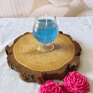 Blueberry Wineglass Candle